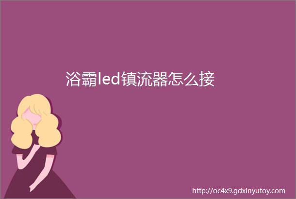 浴霸led镇流器怎么接