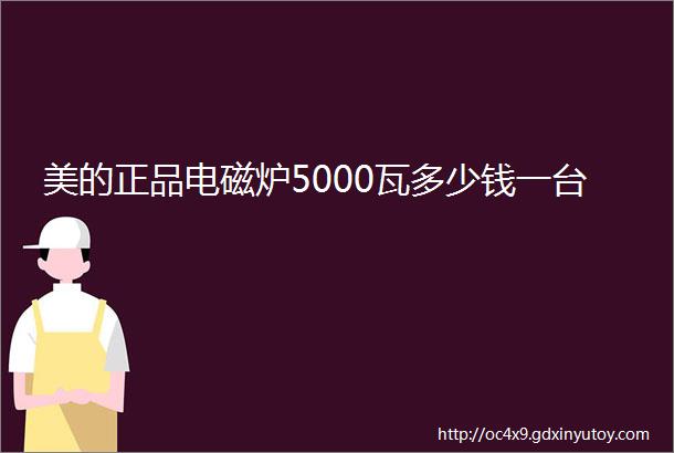 美的正品电磁炉5000瓦多少钱一台